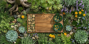 Hand‑Crafted Wood & Resin Serving Set — Resinora